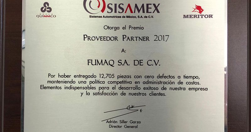 Reconocimientos FUMAQ