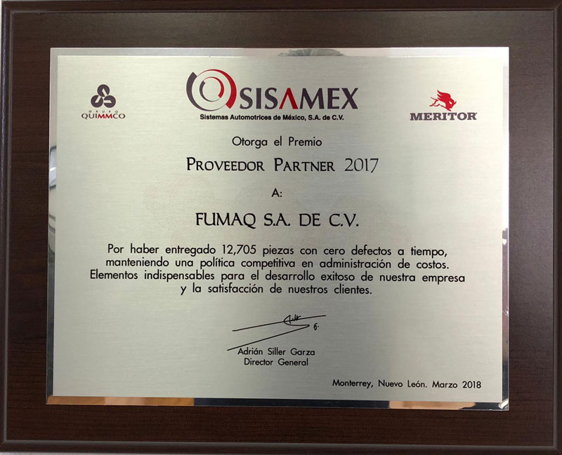 Reconocimientos FUMAQ